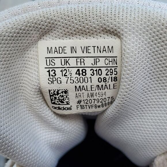 Adidas White Black Stripes Shoes 13 - Picture 7 of 7